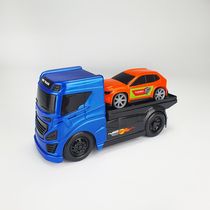 Conjunto Caminhão E Carrinho - New Truck Plataforma - Amarelo - BS Toys
