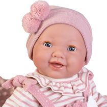 Boneca Bebe - Recém-nascida - Antonio Juan - Mia Faz Xixi - Com Cobertor - Fun
