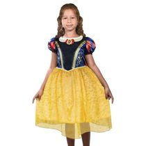 Fantasia Infantil Premium Branca de Neve Original Luxuosa