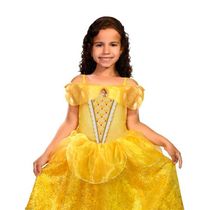 Fantasia Infantil Premium Princesa Bela Original Luxuosa