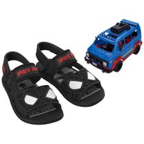 Sandália Infantil Grendene Kids Homem-Aranha Preto