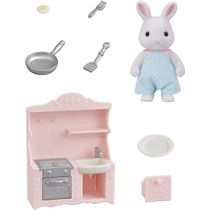 Sylvanian Families -Conjunto Cozinha Papai Coelho Neve