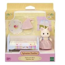 Sylvanian Families -Conjunto Cama - Menina Gato Primavera