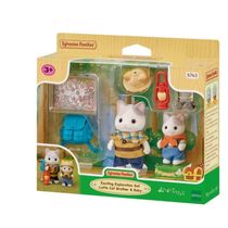 SYLVANIAN FAMILIES - CONJUNTO EXPLORAÇÃO ANIMADA - IRMÃO E BEBÊ GATOS