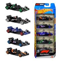 Hot Wheels Formula 1 Pack Com 5 Carrinhos F1 - Mattel