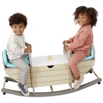 Banco Divertido e Confortável 2 em 1 com zenamento para Crianças de 2 a 5 Anos, LITTLE TIKES 658860EUC, Azul