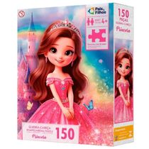 Quebra Cabeça Princesa Princess 150 Peças Pais e Filhos