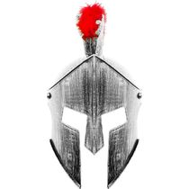 Elmo Medieval de Luxo Realista pra Fantasia Gladiador Espartano