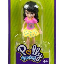 Polly Pocket Boneca Básica Saia Coraçõezinhos - Mattel