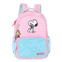Mochila de Costas Luxcel Snoopy Rosa e Azul