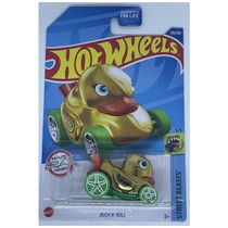 Carrinho Hot Wheels Treasure Hunt Duck N Roll Street Beasts 55 Gold 139/250