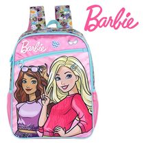 Mochila De Costas Infantil Barbie Fashion Rosa Luxcel