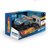 Monster Truck Dino Thunder de Controle Remoto Hot Wheels 1:24 Multikids - BR2531OUT [Remanufaturado] BR2531OUT