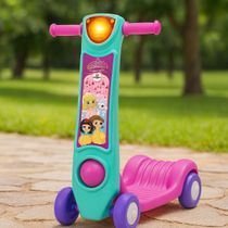 Patinete Infantil 3 anos Menina 4 Rodas Seguro INMETRO