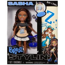 Boneca de Moda Bratz Stylin Sasha com Camiseta Personalizável para Você e Acessórios