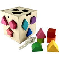 CUBO ENCAIXE DAS FORMAS MDF  - TOY MIX