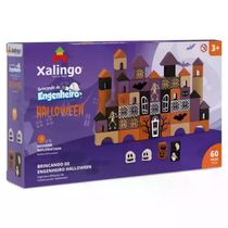Brincando de Engenheiro Halloween 60 Peças Xalingo