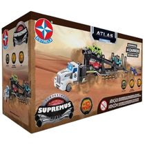 Carreta Caminhão Cegonha de Controle Remoto Supremus Atlas Estrela