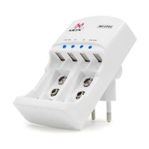 Carregador de Pilhas AA, AAA e Bateria 9V Bivolt - Mox CP50