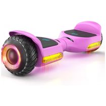 Gyroor G13 - Hoverboard Rosa com Luzes LED, Motor de 500W e Bluetooth para Crianças de 6 a 12 anos e Adultos
