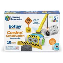 Learning Resources Botley Crashin' Construction Challenge – Kit de Acessórios STEM com 12 Peças para Robô Programável, A partir de 5 anos