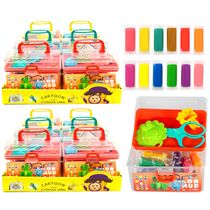 12 Baldes com 12 Massinhas + Acessórios Lembrancinha Festa