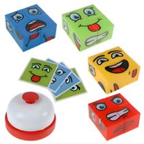 Jogo Cara Careta Face Change Expressão Cartas Quebra Cabeça Art Brink