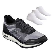 Kit Tênis Skechers Go Walk Workout Masculino + 3 Pares de Meias