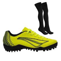 Kit Chuteira Society Penalty Bravo XXII Kids + Meião