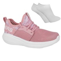 Kit Tênis Skechers Go Run Fast Feminino + Par de Meia