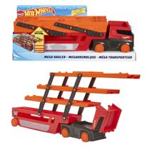 Caminhão Transportador Cegonha p/ 50 Carrinhos - Mega Hauler Hot Wheels City - Mattel