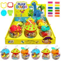 Caixa 9 Baldes Cofre Massinhas com 36 Massinhas + Acessórios