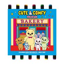 Cute & Comfy Coloring Book for Adults - Premium - Livro de Colorir Adulto
