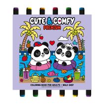 Cute & Comfy Coloring Book for Adults - Premium - Livro de Colorir Adulto