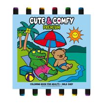 Cute & Comfy Coloring Book for Adults - Premium - Livro de Colorir Adulto