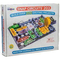 Snap Circuits 203 – Kit Educacional de Eletrônica com Mais de 200 Projetos para Crianças a Partir de 8 Anos