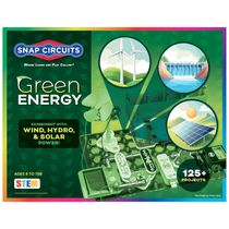 Snap Circuits SCG-225 Green Energy – Kit Educacional de Eletrônica e Energias Renováveis para Crianças a Partir de 8 Anos