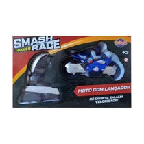 Smash Race Moto Com Lançador Cor - Toyng
