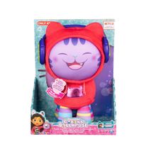 Pelúcia Interativa DJ Catnip Gabby’s Dollhouse 25cm com Luzes e Som – Sunny Brinquedos
