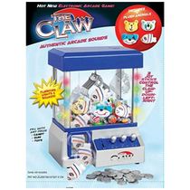 Máquina de Garra Mini Arcade Define Essentials Azul – Brinquedo Infantil com Luzes Piscantes e Música Retrô, Dispenser de Doces e Brinquedos