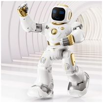 Brinquedo Robô Educativo Inteligente Eletrônico e Recarregável para Crianças 3 Anos ou Mais, RUKO, Branco