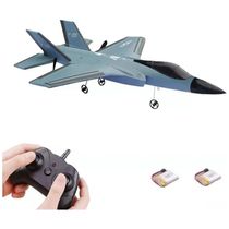 Avião de Controle Remoto F35, 2.4G Design 2CH, Idade Recomendada 14, THREEZN, Azul