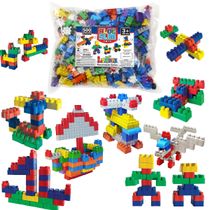 BLOCOS DE MONTAR BLOCSLIM 500 PEÇAS BAG LUCTOYS EDUCATIVO