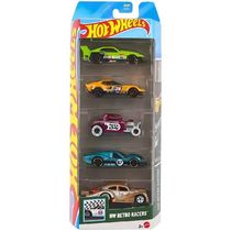 Hot Wheels Kit Com 5 Carrinhos - HW Retro Racers - Mattel 1806/JBJ86