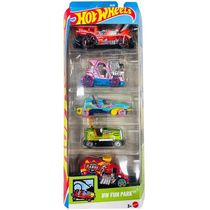 Hot Wheels Kit Com 5 Carrinhos - HW Fun Park - Mattel 1806/JBJ88