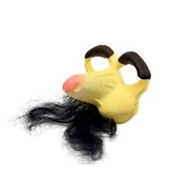 Máscara De Plástico Com Bigode. B+