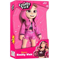 Boneca Emilly Vick dos Rosa 25 cm Original Novabrink