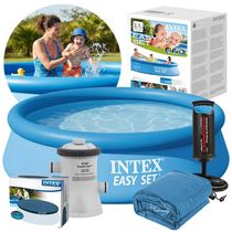 Piscina Inflavel 3.853L + Filtro 220v + Capa + Bomba + Forro Intex
