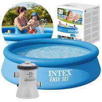 Piscina Inflável Easy Set Intex 3.853 L  + Bomba Filtrante 110v Intex