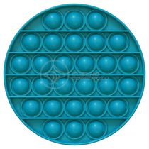 Pop It Circular Anti Estourar Bolha Azul